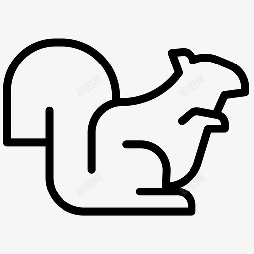 松鼠动物秋天svg_新图网 https://ixintu.com 秋天 松鼠 动物