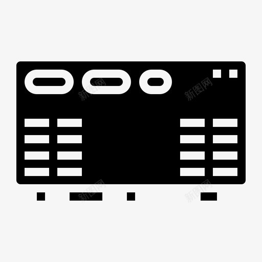 解码器娱乐电视svg_新图网 https://ixintu.com 电视 解码器 娱乐 电视盒 固体