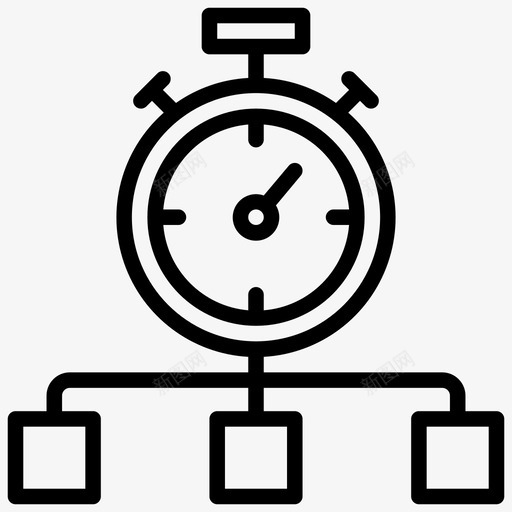 时间管理网络和搜索引擎优化svg_新图网 https://ixintu.com 时间管理 网络 搜索引擎 优化