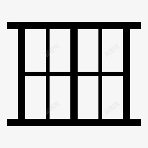 窗户建筑物框架svg_新图网 https://ixintu.com 窗户 建筑物 框架家 房子