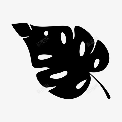叶花怪兽叶svg_新图网 https://ixintu.com 叶花 怪兽 叶植物 植物 热带