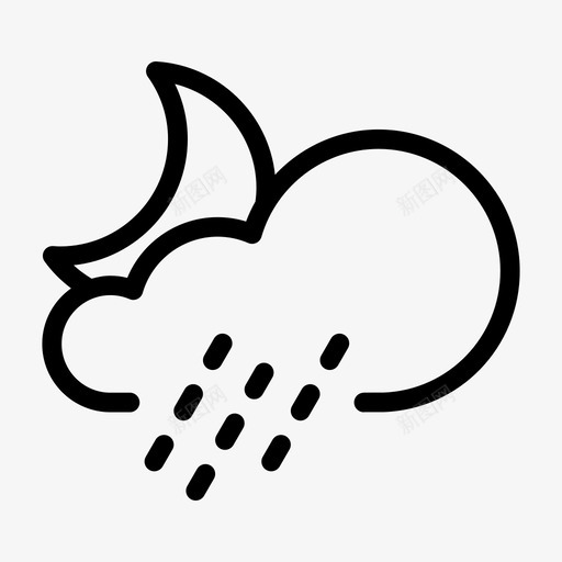 雨大气气候svg_新图网 https://ixintu.com 大气 气候 温度 天气