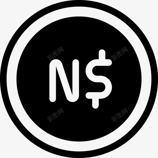 美元金融外汇svg_新图网 https://ixintu.com 美元 金融 外汇 纳米比亚 贸易 主要 货币 字形