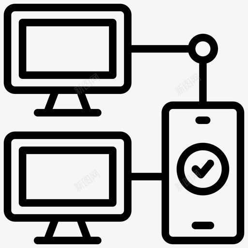 计算机共享网络网络与通信svg_新图网 https://ixintu.com 计算机 共享 网络 通信