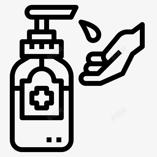 洗手液保健品液体肥皂svg_新图网 https://ixintu.com 洗手 保健品 液体 肥皂 卫生 图标