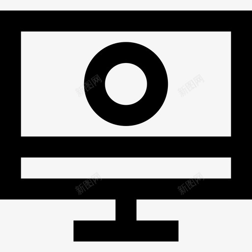 显示器图表计算机svg_新图网 https://ixintu.com 显示器 图表 计算机 数据 屏幕 统计 管理