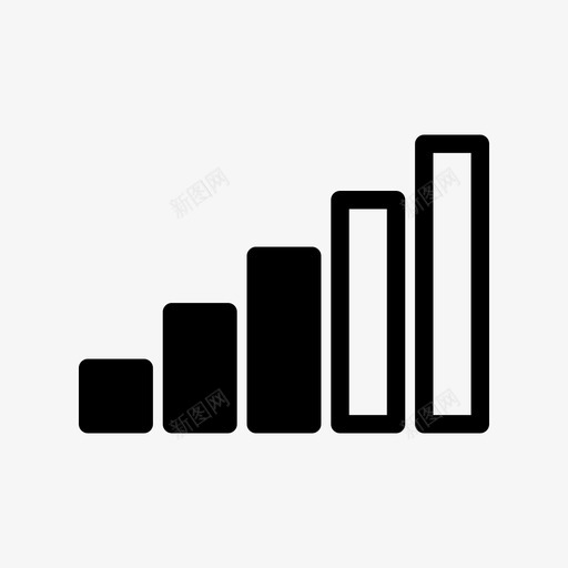 信号条移动信号信号强度svg_新图网 https://ixintu.com 信号 移动 强度