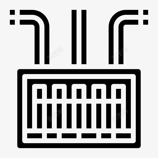 保险丝盒危险电气面板svg_新图网 https://ixintu.com 保险丝 面板 危险 电气 电工 实心