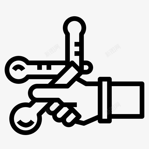 量勺烹饪手svg_新图网 https://ixintu.com 量勺 厨具 烹饪 图标