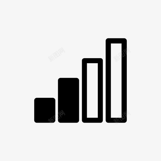 信号条移动信号信号强度svg_新图网 https://ixintu.com 信号 移动 强度