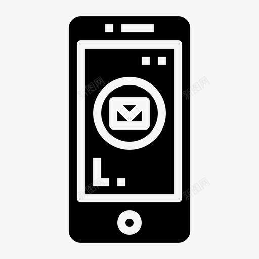 智能手机通讯科技svg_新图网 https://ixintu.com 智能 手机通讯 科技 电话 手机 实心 图标