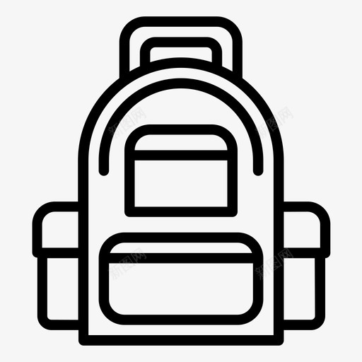 日包背包野营svg_新图网 https://ixintu.com 日包日 包背包 背包 野营