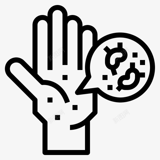 手细菌手指svg_新图网 https://ixintu.com 病毒 细菌 手指 图标