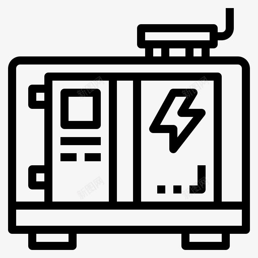 发电机电能源svg_新图网 https://ixintu.com 发电机 发电 机电 能源技术 电工
