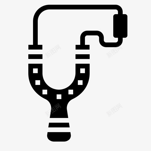 弹射器游戏弹弓svg_新图网 https://ixintu.com 玩具 弹射器 游戏 弹弓 固体