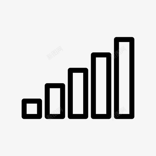 信号条移动信号信号强度svg_新图网 https://ixintu.com 信号 移动 强度