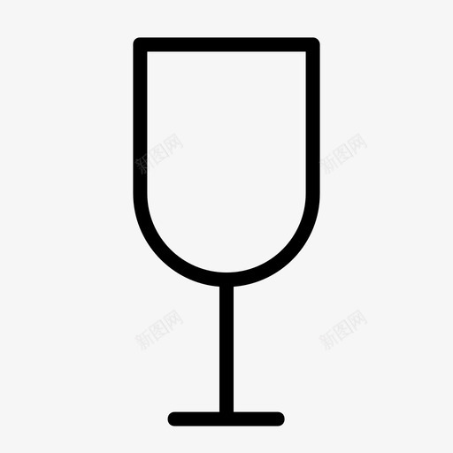 饮水杯空的易碎的svg_新图网 https://ixintu.com 饮水 水杯 空的 易碎