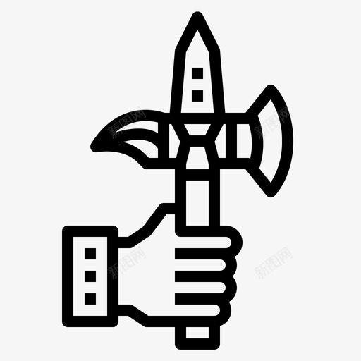 戟古代手svg_新图网 https://ixintu.com 武器 古代