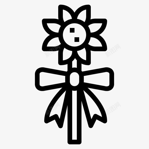 花花束花卉svg_新图网 https://ixintu.com 花花 花束 花卉 向日葵 花店