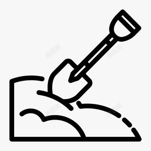 雪铲锄头雪堆svg_新图网 https://ixintu.com 雪铲 冬季 锄头 雪堆 活动