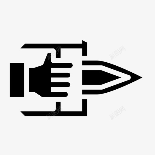 卡塔尔古代手svg_新图网 https://ixintu.com 武器 卡塔尔 古代 固体