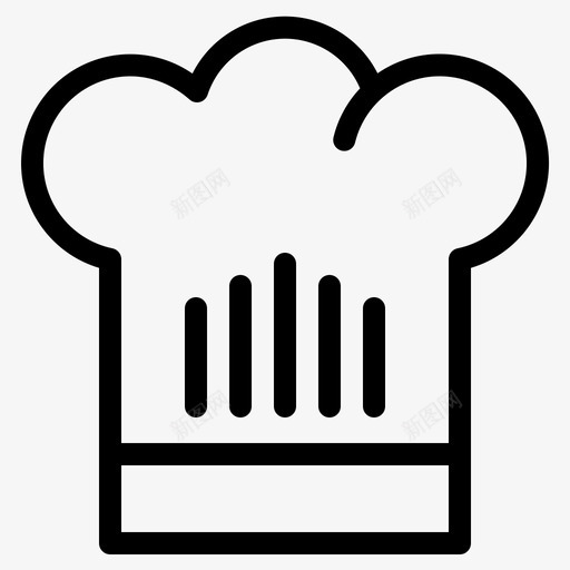 toque厨师厨师帽svg_新图网 https://ixintu.com 厨师 厨房