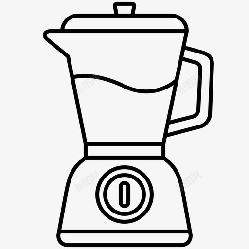 搅拌机食品处理器svg_新图网 https://ixintu.com 搅拌机 食品 处理器 冰沙 咖啡店 生产线