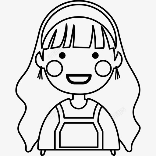 快乐中性女孩表情微笑svg_新图网 https://ixintu.com 女孩 表情 快乐 中性 微笑 长波 波浪 发表