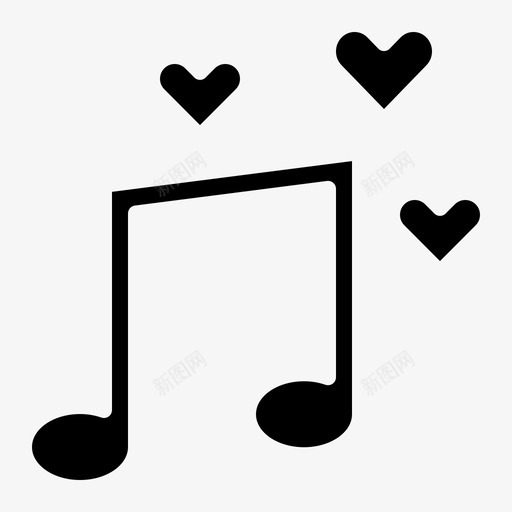 音乐爱情歌曲svg_新图网 https://ixintu.com 婚礼 音乐 爱情 歌曲