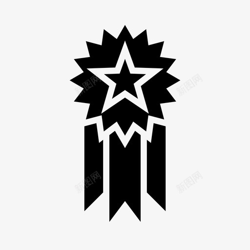 徽章成就奖励svg_新图网 https://ixintu.com 徽章 成就 成就奖 奖励 等级 获奖者 学校 标志 图标