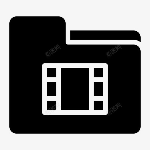 视频数据文档svg_新图网 https://ixintu.com 文件夹 视频 数据 文档 实体