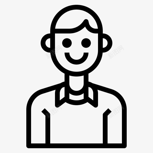 头像男人个人资料svg_新图网 https://ixintu.com 头像 像男人 男人 个人资料 衬衫 轮廓