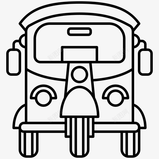 图克人力车出租车svg_新图网 https://ixintu.com 图克 人力车 出租车 泰国 旅游交通 前线