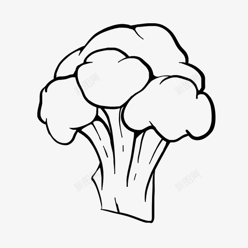 西兰花拉制绿色svg_新图网 https://ixintu.com 拉制 西兰 兰花 绿色 健康 蔬菜水果 蔬菜 手工