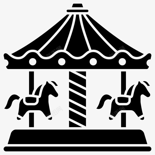 旋转木马娱乐马戏团svg_新图网 https://ixintu.com 旋转 木马 娱乐 马戏团 集市 公园 狂欢节 雕文