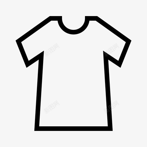 T恤衣服晾衣绳svg_新图网 https://ixintu.com 衣服 晾衣