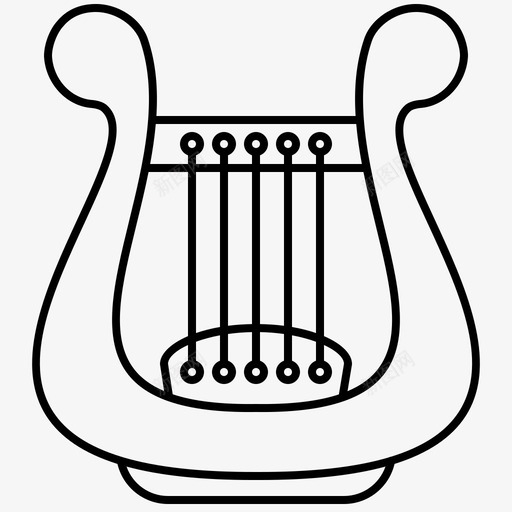 竖琴古希腊乐器svg_新图网 https://ixintu.com 竖琴 乐器 古希 希腊