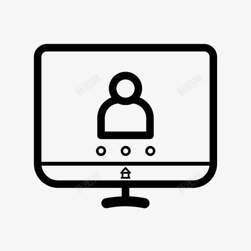 计算机用户个人隐私svg_新图网 https://ixintu.com 计算机 用户 个人 隐私 网络 图标