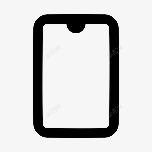 电话边框小svg_新图网 https://ixintu.com 凹口 屏幕 智慧大屏边框 电话 边框 通讯