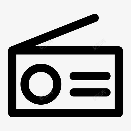 收音机调幅通讯svg_新图网 https://ixintu.com 收音机 调幅 通讯电子 调频