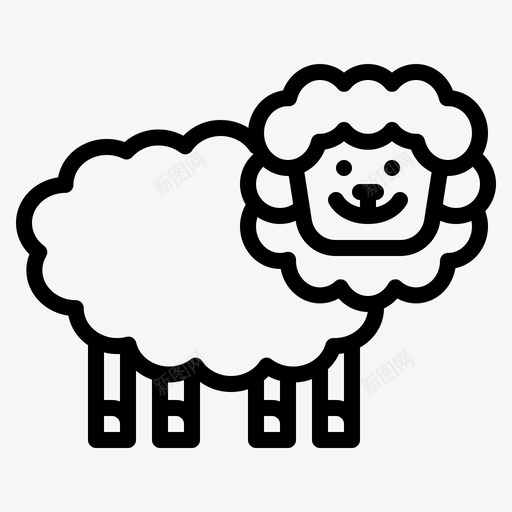羊动物农场svg_新图网 https://ixintu.com 农场 动物
