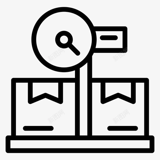 包装重量工具物流秤svg_新图网 https://ixintu.com 包装 重量 工具 工具包 物流