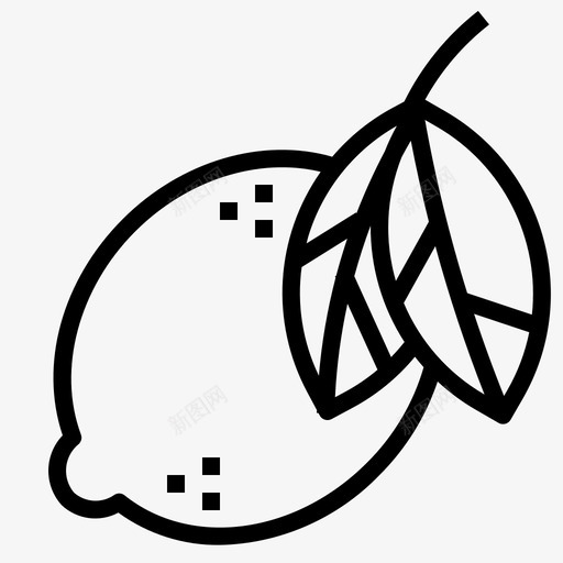 水果健康柠檬svg_新图网 https://ixintu.com 素食者 水果 健康 柠檬 有机