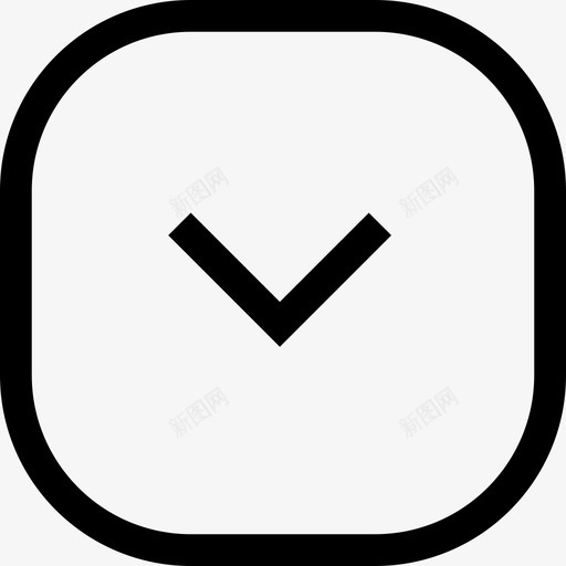 向下箭头按钮下拉列表svg_新图网 https://ixintu.com 向下 箭头 按钮 下拉 列表 应用程序 图标