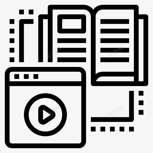 在线学习有声读物课程svg_新图网 https://ixintu.com 在线学习 有声 读物 课程 在线 大纲