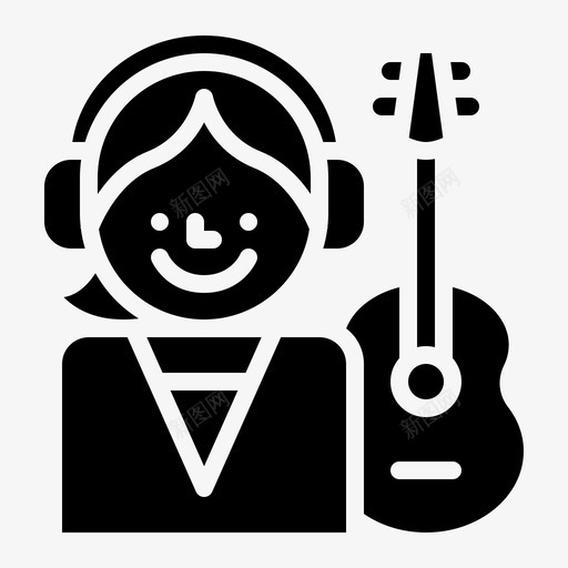 音乐家工作职业svg_新图网 https://ixintu.com 职业 音乐家 工作