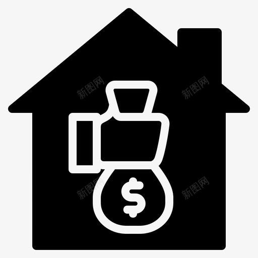 收入美元财务svg_新图网 https://ixintu.com 收入 美元 财务 钱钱袋 钱袋 利润 在家 工作 雕文