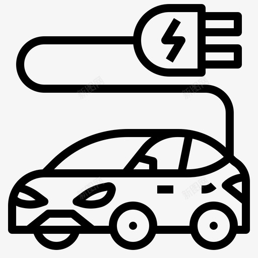 充电车电缆生态svg_新图网 https://ixintu.com 充电 电车 生态 电缆 电气