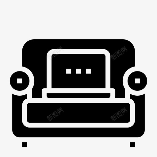 在家办公笔记本电脑客厅svg_新图网 https://ixintu.com 在家 办公 笔记本 电脑 客厅 沙发 工作