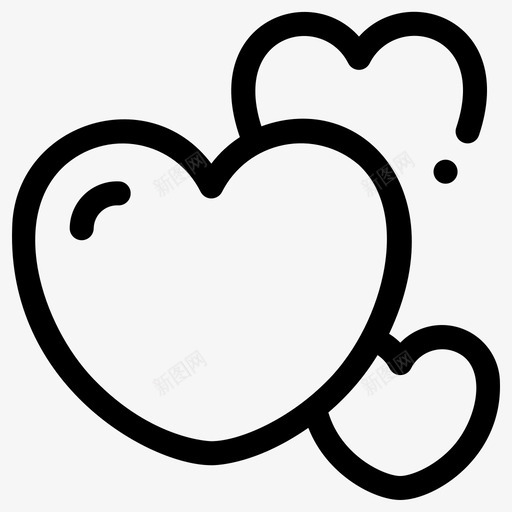 可爱心形浪漫svg_新图网 https://ixintu.com 情人节 婚礼 可爱 心形 浪漫